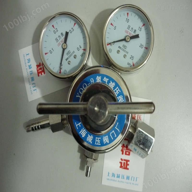 上海繁瑞氧气钢瓶减压阀YQY-9氧气减压器YQY9氧气减压表YQY氧气压力表