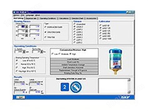 SKF补充润滑计算软件DialSet