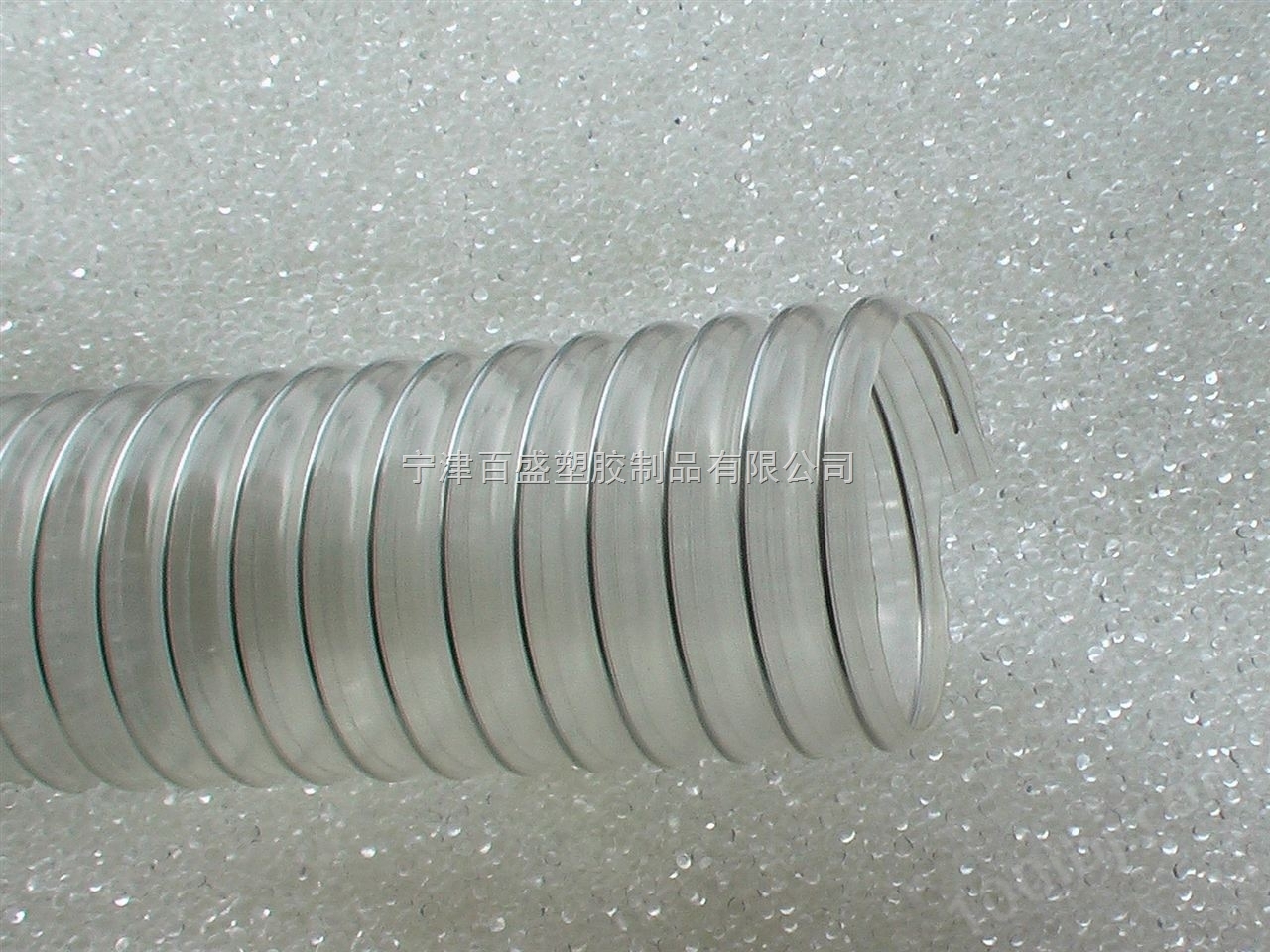 不锈钢丝耐磨耐水解软管PU透明钢丝软管